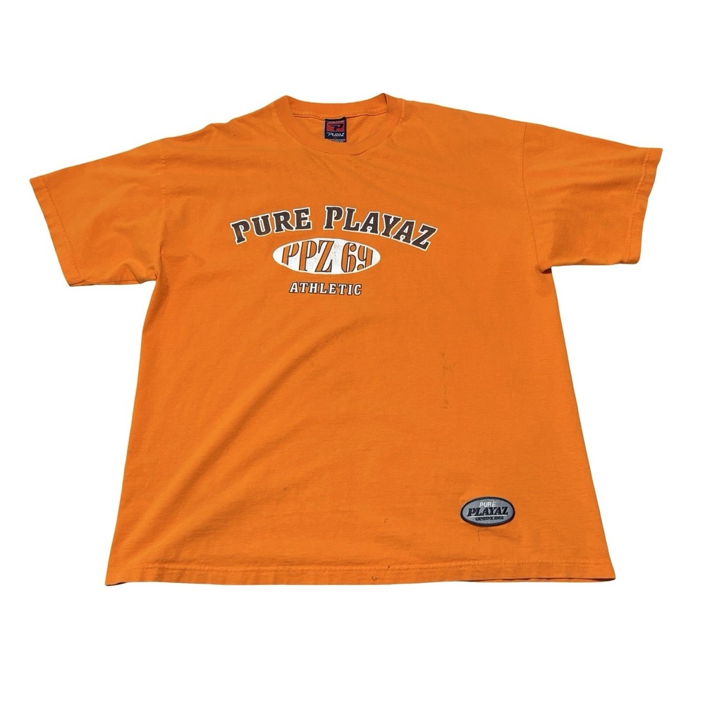 Vintage Pure Playaz‎ Men's PPZ Athletics T Shirt Size 2XL 25 x 31
